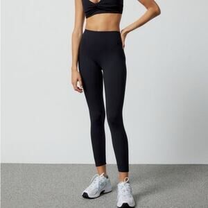 Le Ore Black Bonded Leggings Size S